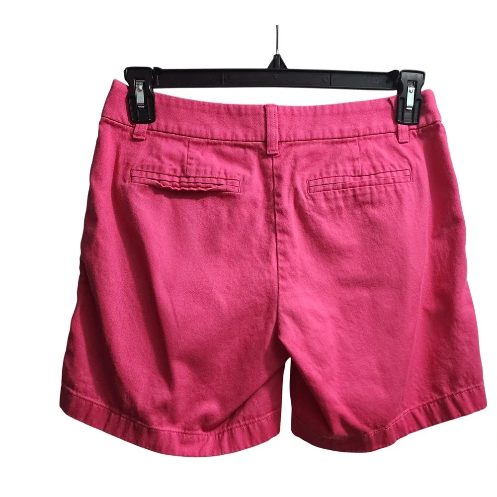 J. Crew Women's Size 4 Pink Cotton Chino Shorts 